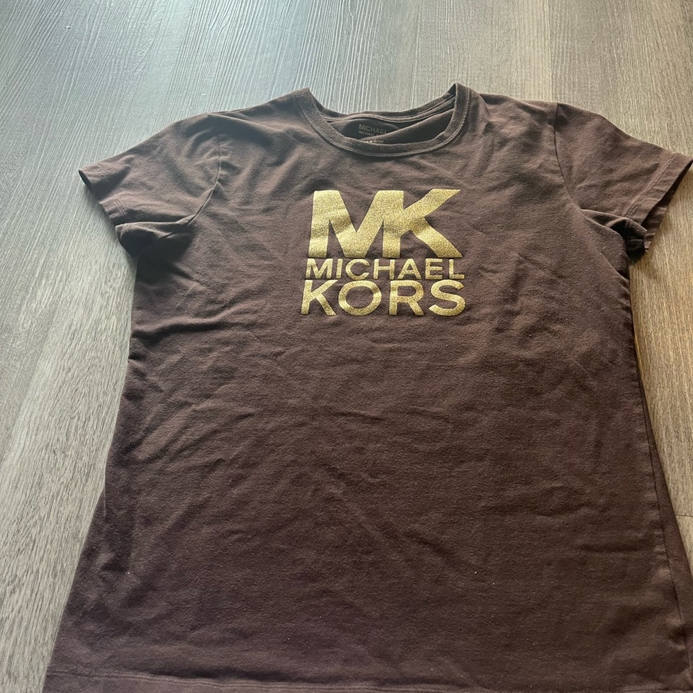 Michael Kors Women Brown T-Shirt (size M)